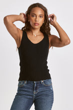 Load image into Gallery viewer, Neomi Decollete Tank DKN2089BLK