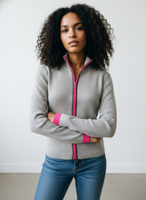 Load image into Gallery viewer, Vera Mock Neck Zip Front Sweater RO-1234