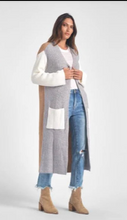 Load image into Gallery viewer, SWB11109 cardigan long-blk
