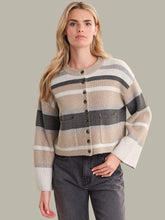 Load image into Gallery viewer, Stripe Cardigan Sweater 110044520

