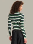 Load image into Gallery viewer, Callum stripe Rib LS Crewneck 110051438
