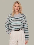 Load image into Gallery viewer, Bexley High V Cropped Pullover 110051473
