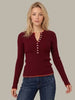 Emmeline Rib Layered Henley 110051715