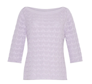 The Kate Boatneck Top, Lilac