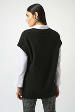 Load image into Gallery viewer, Sweater Knit Sleeveless Tunic with Sequins 253957
