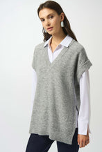 Load image into Gallery viewer, Sweater Knit Sleeveless Tunic with Sequins 253957
