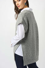 Load image into Gallery viewer, Sweater Knit Sleeveless Tunic with Sequins 253957
