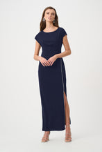 Load image into Gallery viewer, Scuba Crepe Sheath w/Rhinestones 261713F26
