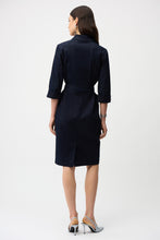 Load image into Gallery viewer, Denim Dress With Half Zip and Belt 261900

