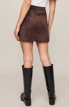 Load image into Gallery viewer, Perri Suede Mini Skirt ZK263360
