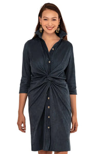 tbc ultra suede twist-navy : l