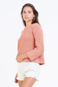 Dear John Denim Odette Raglan Sweater Coral Sands