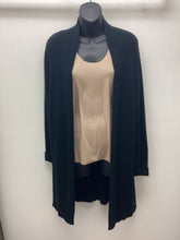 Load image into Gallery viewer, LFSG3-312 rib drape cardi-blk : s

