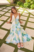 Load image into Gallery viewer, Maxi Print Crochet and cotton Dress WGP5999
