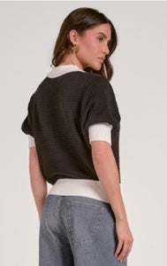 Contrast Trim Sweater SWB11415