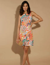 Load image into Gallery viewer, Beth Dress 101110 stained glass coral
