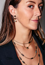 Load image into Gallery viewer, Labradorite Marquis Dangle Earrings
