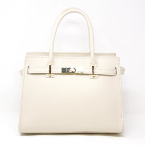 Beige Leather Handbag