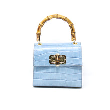 Load image into Gallery viewer, Bamboo Handle Leather Handbag  GF1922
