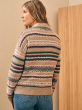 Load image into Gallery viewer, Highland Fair Isle V-neck Sweater Faherty
