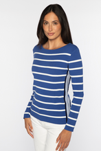 Load image into Gallery viewer, TIPPED RIB STRIPE BOATNECK LSSN6-212
