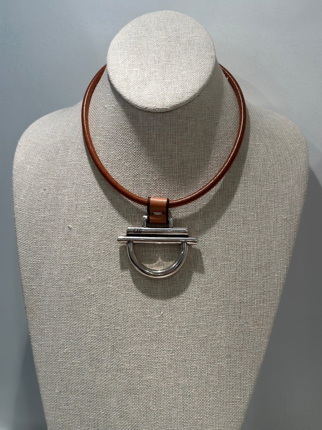 CXC Dean Davidson Silver & Leather Necklace