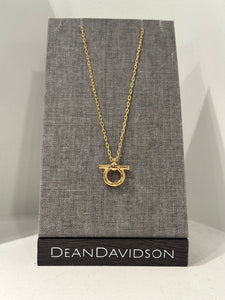 CXC Gold Pendant Necklace