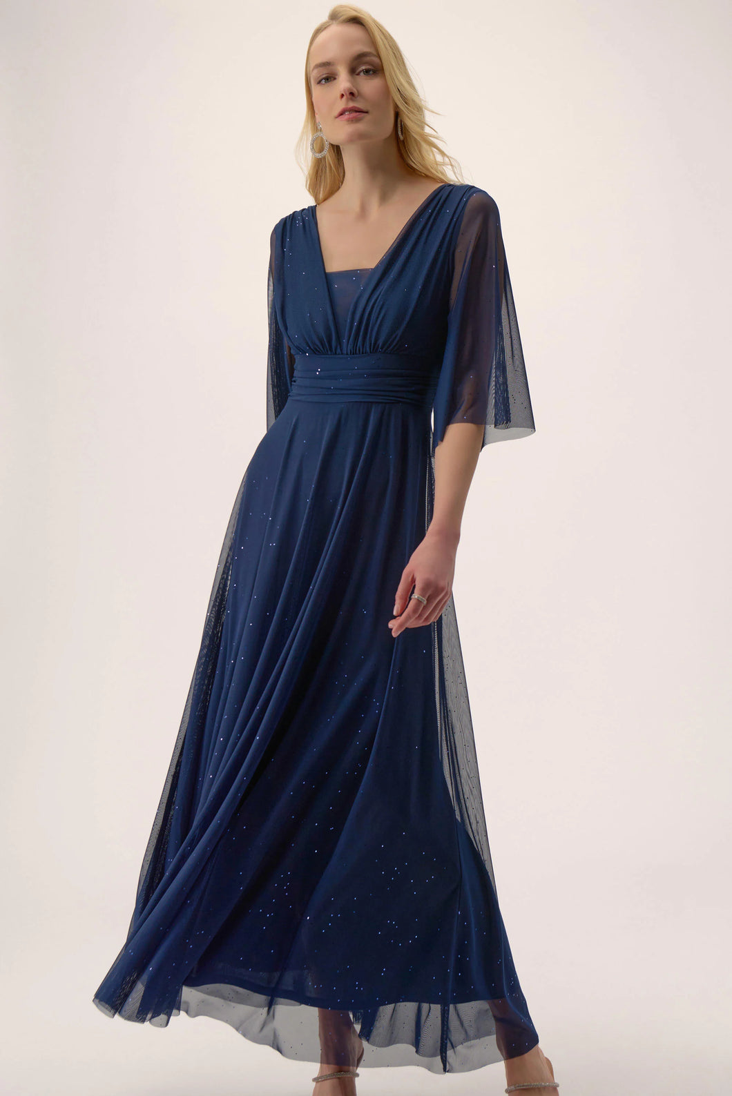Sparkle Mesh A-Line Gown 254723