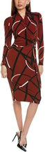 Load image into Gallery viewer, Silky Knit Abstract Print Wrap Dress 243319

