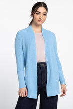 Load image into Gallery viewer, LFSG3-312 rib drape cardi-blk : s
