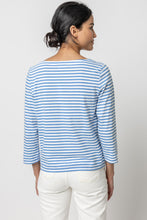 Load image into Gallery viewer, Striped 3/4 Sleeve Boatneck PA2464
