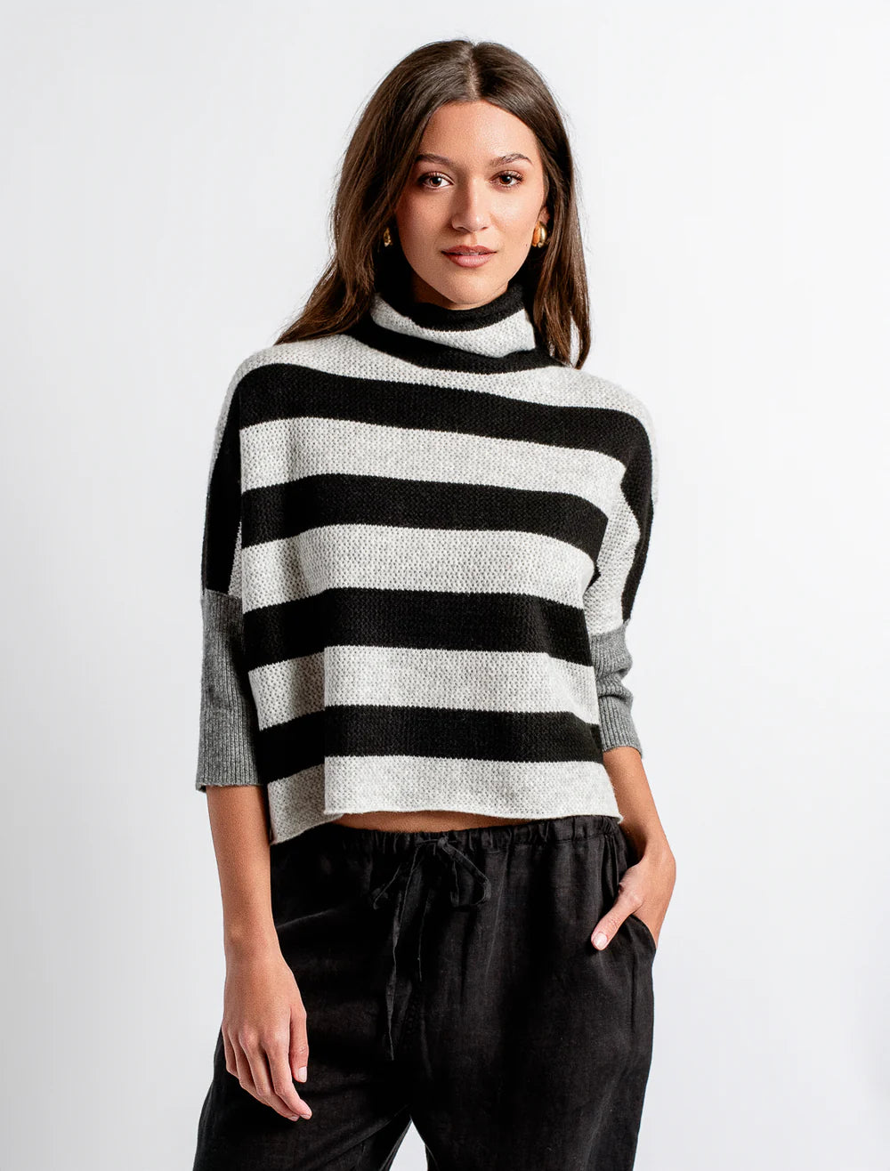 London Stripe Swtr M6309