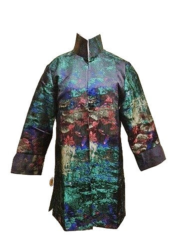 Grace Chuang Long Jacket, Monet Print