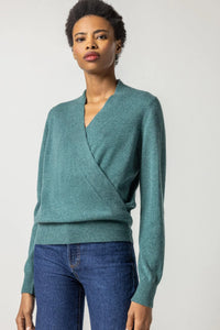PA2268 L/S wrap front sw-deep sea : l