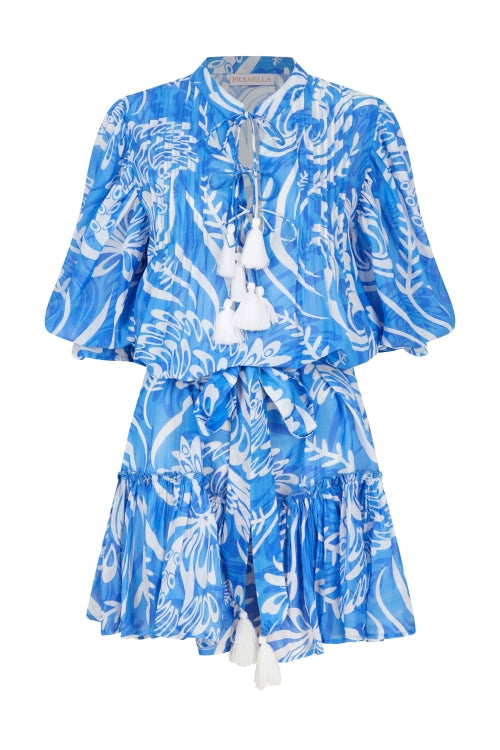 Sonny Mini Dress, Aegean Blue Tracy Brent Collections 1 Sonny Mini Dress, Aegean Blue Tracy Brent Collections 1
