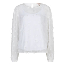 Load image into Gallery viewer, Crepe Jersey Blouse w/ Flowers 14009
