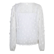 Load image into Gallery viewer, Crepe Jersey Blouse w/ Flowers 14009
