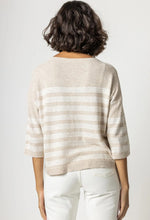 Load image into Gallery viewer, Lilla P Oversized Striped Boatneck
