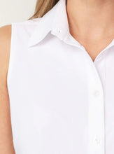 Load image into Gallery viewer, Ameliora Annie Sleeveless Shirt; White
