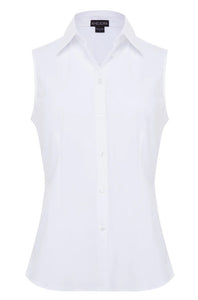 Ameliora Annie Sleeveless Shirt; White