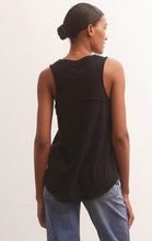 Load image into Gallery viewer, Z Supply Sun Drenched Vagabond Tank; Birch/Black/Evergreen
