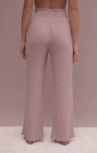 Load image into Gallery viewer, Z Supply Dawn Smocked Rib Pant; Violet Heather/Bone
