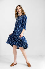 Load image into Gallery viewer, Amaya Textiles Julie Midi Dress; Blue

