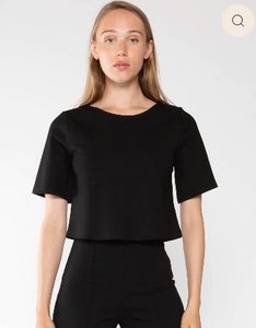 Ponte Short Sleeve Top 1014