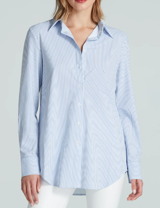 Classic Striped Oversized Button Down Shirt CBD006