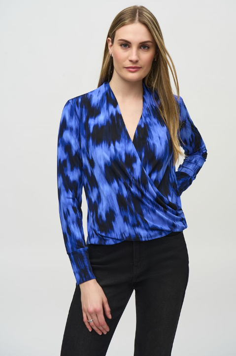 Silky Wrap Top 244075