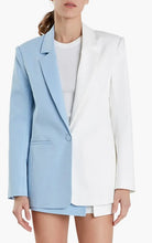 Load image into Gallery viewer, 015761FO color block blazer-litblyu/dust
