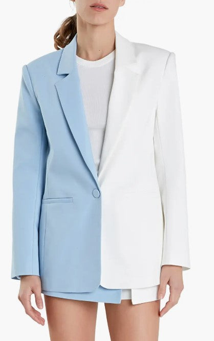 015761FO color block blazer-litblyu/dust