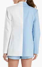 Load image into Gallery viewer, 015761FO color block blazer-litblyu/dust
