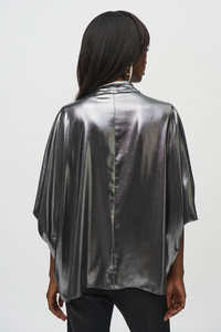 Metallic Wrap Top 244232